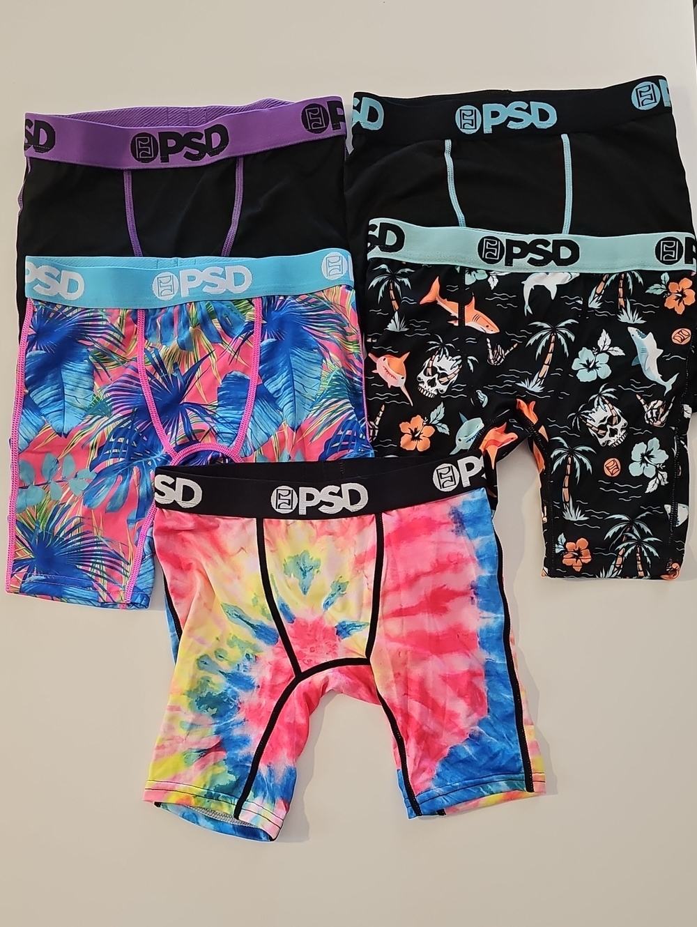 PSD Youth Small Bundle of Boxer Briefs - 5 Pairs